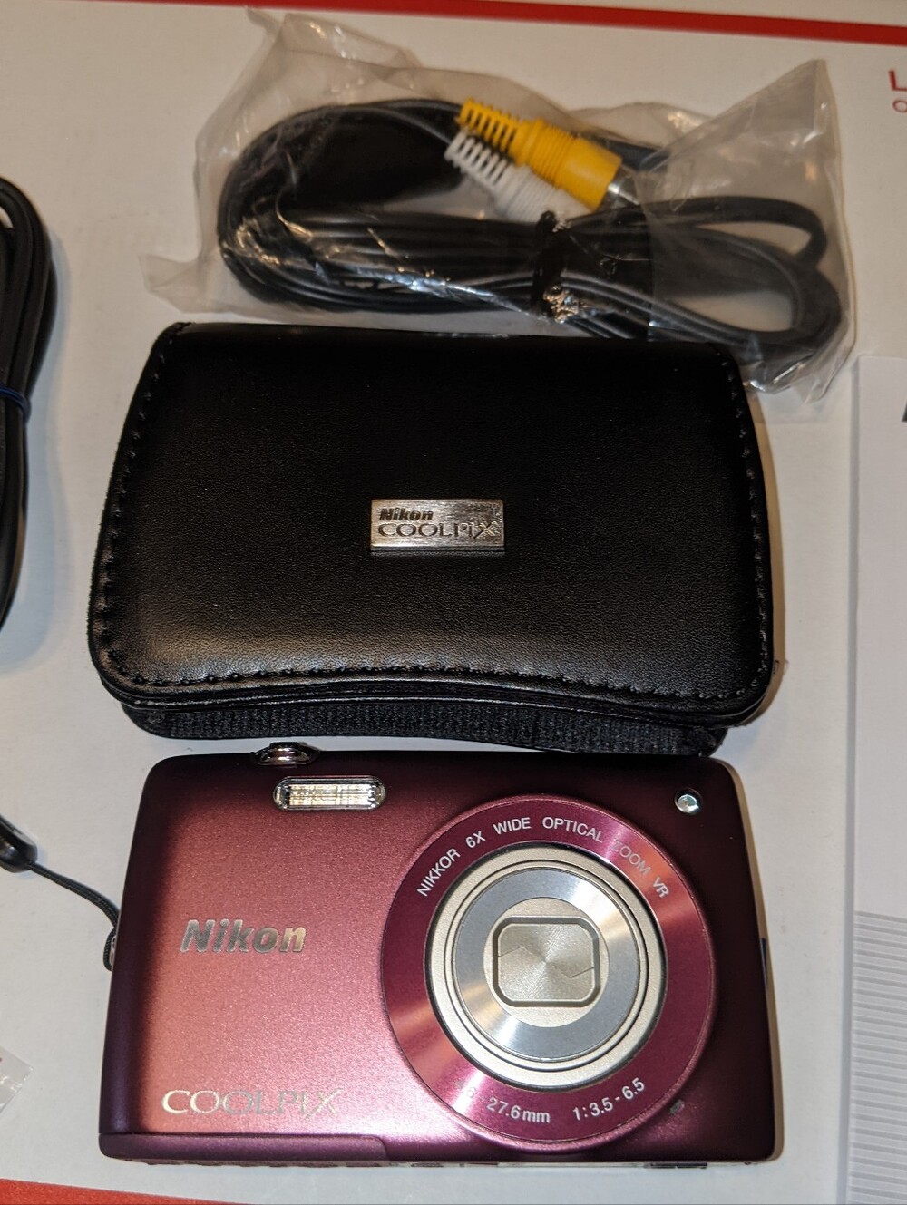 Nikon Coolpix S4300 Digital Camera Plum Purple Touch Screen 16MP *MINT*